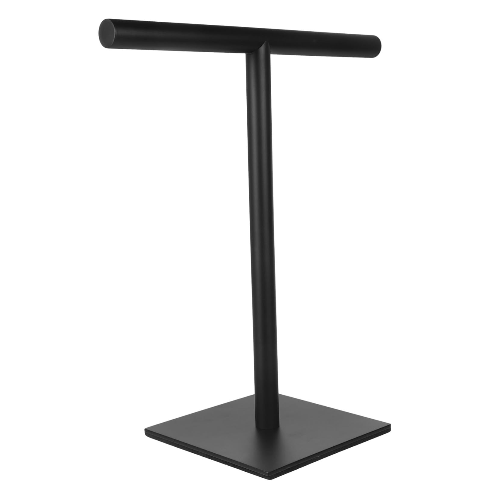 Toallero de acero inoxidable, soporte vertical en forma de T, base estable para encimera de baño, diseño que ahorra espacio y material resistente al óxido