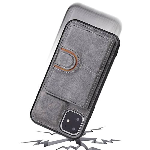 Étui iPhone 12 Mini rouge avec clapet porte-carte et support vidéo