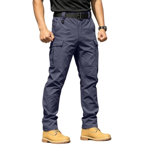 Tactical Pants for Men Stretch Relaxed Ripstop Waterproof Hiking Work Pants