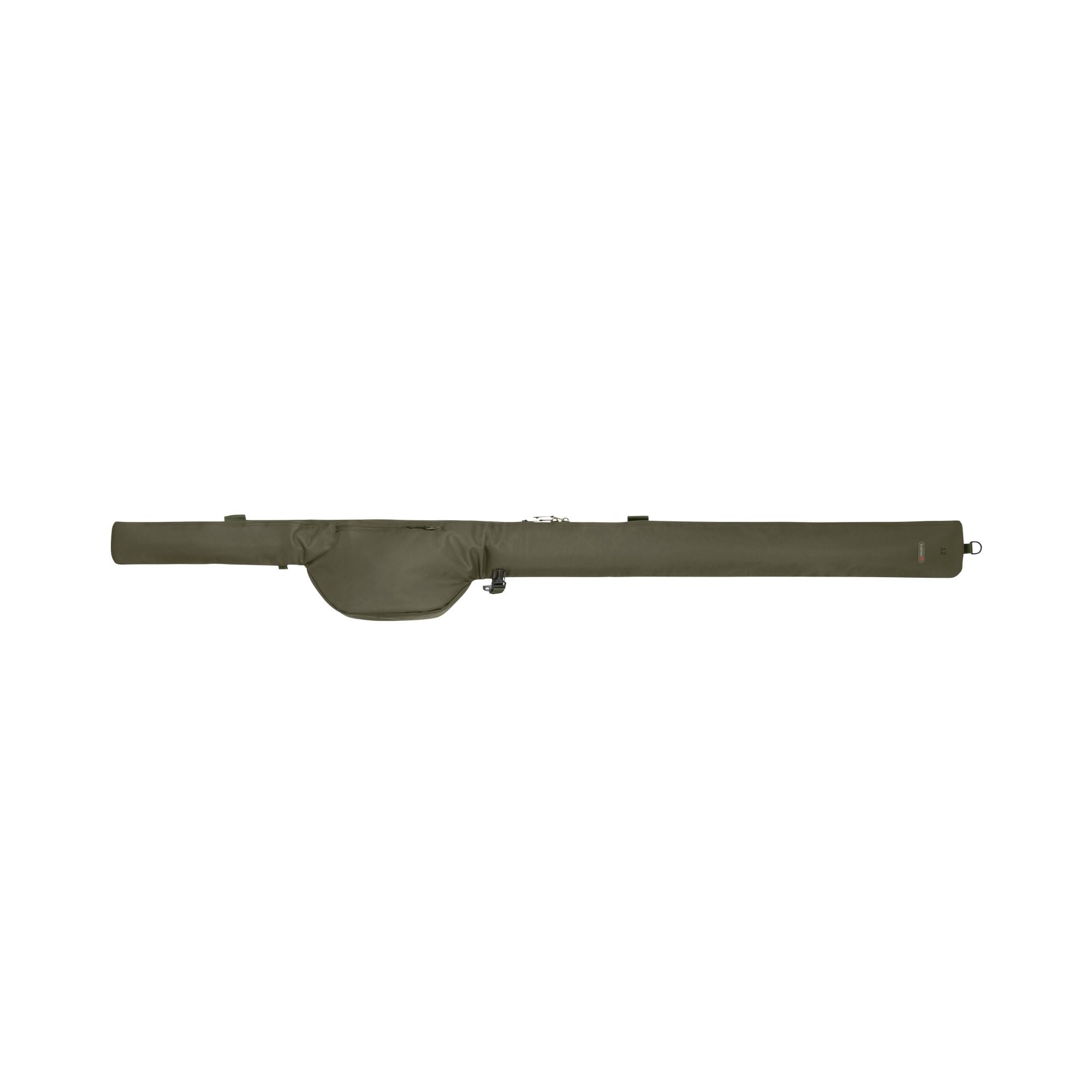 Trakker NXG Rod Sleeve 12ft | Carp Fishing Rod Holdall | For Single Made Up Rod | Heavily Padded Protection | Fits 50mm K-series Guides | Oversized Reel Pouch | Heavy Duty Main Zip | Code 204213