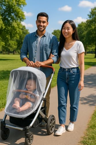Image of Jolly Jumper Play Yard and Stroller Cover - Mesh Net Protects Baby from Insects, Bug and Other Little Critterss