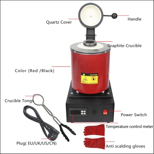 Four de fusion électrique avec creuset graphite haute performance