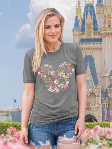 Image of Magic Kingdom Castle Shirt Holiday Short Sleeve Boho Clothes for Women