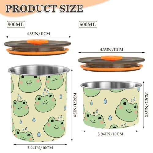 Envase hermético de acero inoxidable para café 900ml DOMIKING miniatura 2