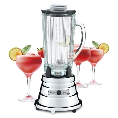 Waring Commercial BB900G 1/2 HP Chrome Bar Blender with 40-Ounce Glass Container Silver - Thumbnail 5