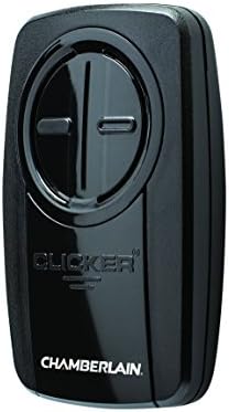 Chamberlain KLIK5U-BK2 Clicker 2-Button Garage Door Opener Remote with Visor Clip, Black