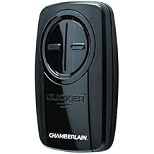 Chamberlain KLIK5U-BK2 Garage Door Opener, Universal Remote Control, Black - Quantity 1