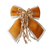 Adornos para árbol de Navidad – Adornos de cinta vintage – Adornos de arcos de Navidad, decoración del hogar, para coronas, guirnaldas, puertas, paredes, oficinas, bodas y envoltorios de regalos