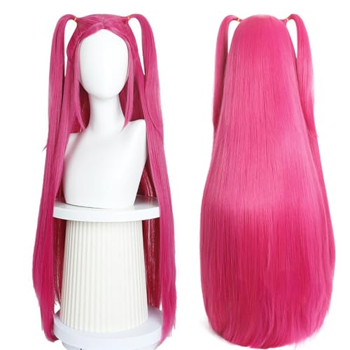 Perruque Miira K-Pop Huntters, Miira Perruque Pour Les Fans, Cheveux Longs Droits Wig, pour Halloween et Carnaval (B)