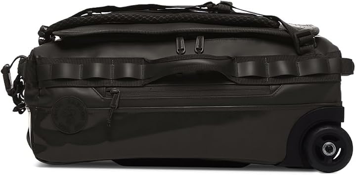 Baboon to the Moon 35L Small NEW Go-Bag Roller with Wheels and Handle | Duffle Bag for Travel, Check In Luggage with Wheel, Rolling Suitcase, Travel Luggage, Suitcases with Wheels (Black)