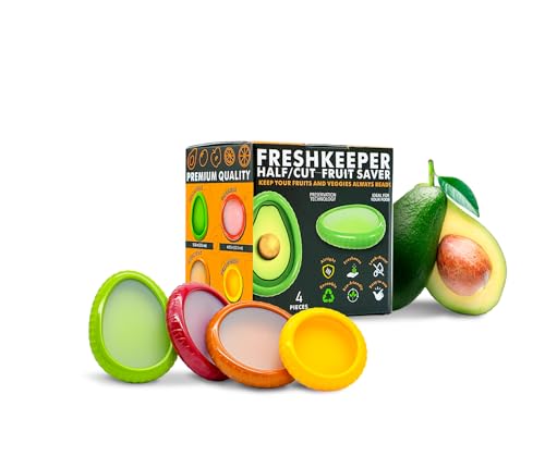 10 Best Food Huggers Silicone That Keep Your Leftovers Fresh 4 Avocado Saver & Onion Storage Set of 4