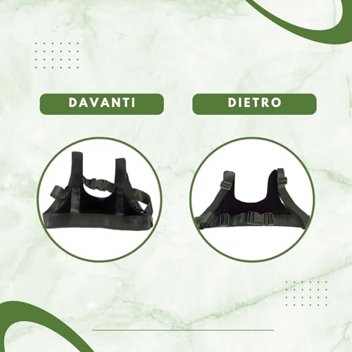 Termigea Brustgurt für Kinderwagen mit Behinderungen, Brustgurt für Rollstuhl, für Senioren, für bequemen Stuhl, orthopädisches Gurtband für Kinderwagen.