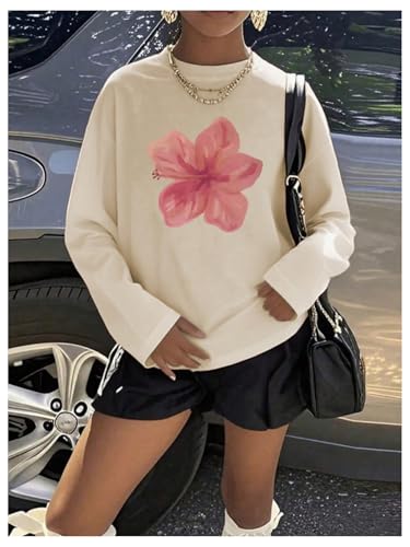 SOLY HUX Girl's Floral Tops Long Sleeve Crew Neck T Shirts Cute Sweet Fall Clothes2