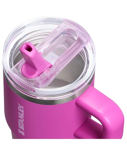 Image of STANLEY Quencher ProTour Flip Straw Tumbler with Leakproof Lid 20 oz | Built-In Straw & Handle | Cupholder Compatible for Travel | Insulated Stainless Steel Cup | BPA-Free | Dark Blossom