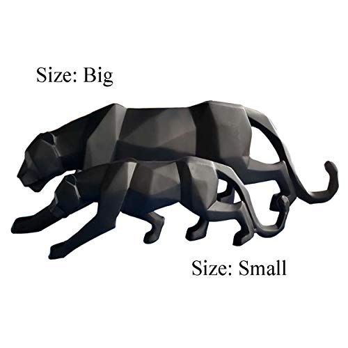 Estatua de Leopardo Abstracto de Resina para Decoración Moderna miniatura 3