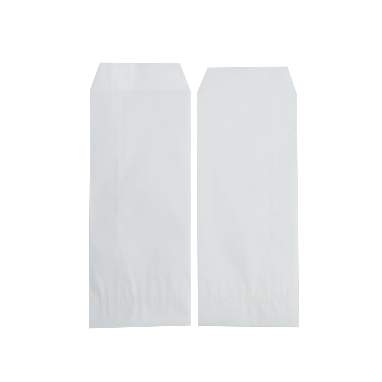 100 bolsas de papel encerado de vidrio semitransparente de 3 x 10 pulgadas para cubiertos de cocina, palillos, soporte para utensilios, boda, fiesta, vajilla, cubiertos, cubiertos 4