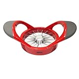 apfelteiler test Maße gesamt (mit Griffen): ca. L 17.5 x B 10.5 x H 6 cm, Maße Schneidefläche: ca. Ø 9 cm