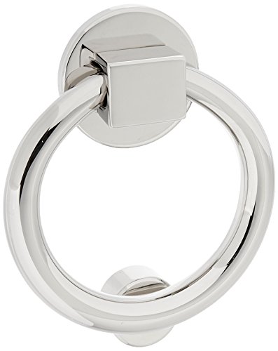 Baldwin 0195055 Ring Door Knocker, Lifetime Bright Nickel