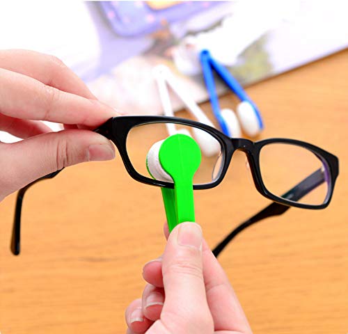 LERORO 5 Pcs Mini Sun Glasses Eyeglass Microfiber Spectacles Cleaner Soft Brush Cleaning Tool Mini Microfiber Glasses Eyeglasses Cleaner Cleaning Clip