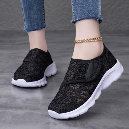Zapatos de caminar para mujer anchos que alivian tus pies con suela gruesa y suave 3