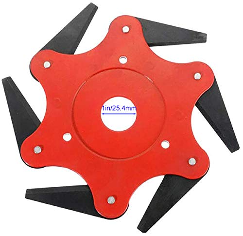 HAOFANG Trimmer Universal Cutter Blades 6 Steel,8 Inch Steel Wire Brush Cutter Trimmer Head Garden Grass Weed Brush Cutting Head for Lawn Mower Head Accessories Weed Eater Tool