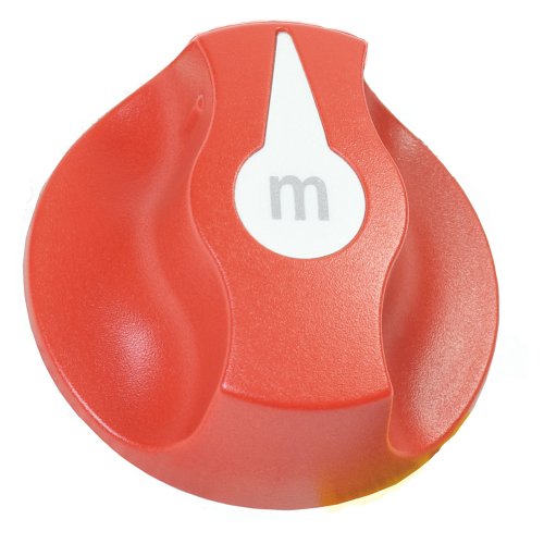 Blue Sea Systems 7901 m-Series Battery Switch Knob Replacement, Red