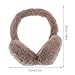 FRCOLOR Foldable Warm Earmuff for Women Lightweight Outdoor Ear Protector Cover Furry Cold Weather Ear Warmer Classic Fashionable Design Space-saving Winter Muff