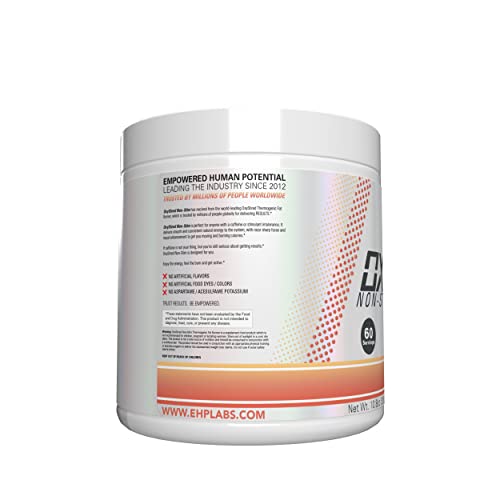 Image of EHP Labs OxyShred Non Stimulant Pre Workout Powder - Stim Free Pre Workout, Caffeine Free Preworkout for Men & Women with L Glutamine & Acetyl L Carnitine - Peach, 60 Servings