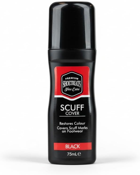 Shoetreats Shoe Care Scuff Cover - Black - 75ml - Instant Shine Liquid Shoe Boot