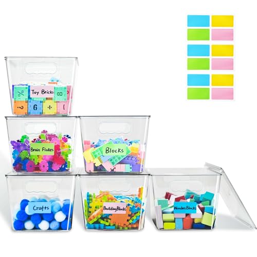 Rolheit Clear Stackable Toy Bins