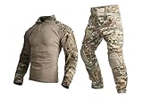 Paintball-Ausrüstung Mensche Militärkleidung, Paintball-Uniform, War Game Combat Gen3 Taktische Uniform und Knieschützer, Multicam MC, Multicam, M