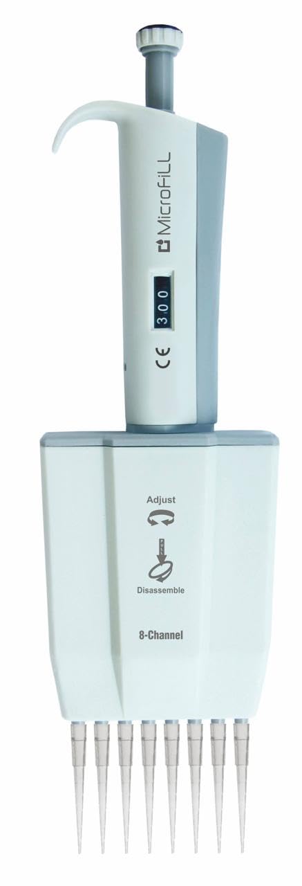 MICROFILL 8 Channel Pipette For Laboratory And Research,Multichannel Adjustable Pipettor For Medical(30-300 μl),Lab Test Pipette For Hospitals-image-27