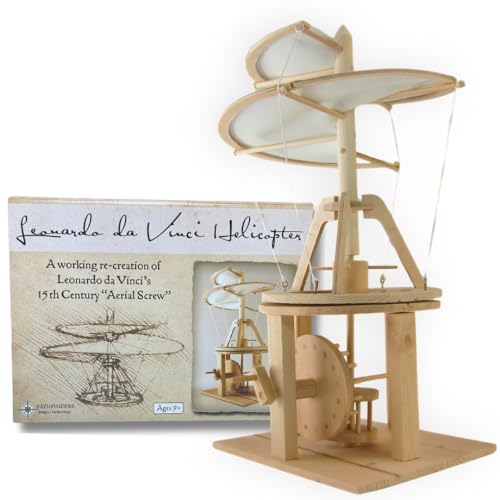 Pathfinders STEM Kit – Leonardo da Vinci Helicopter Model kit Science Kits | stem Toy Physics Toys | Engineering | Learning Resources