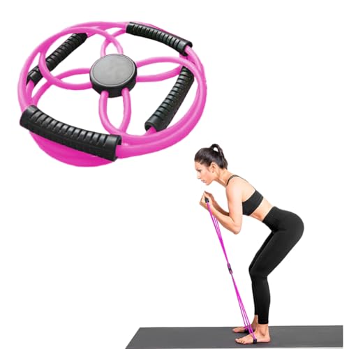 Cross Resistance Bands Tensioner Open Shoulder Arm Elastic Rope Home Training Back Chest Expansion Pull Rope Fitness Equipment (Pink)