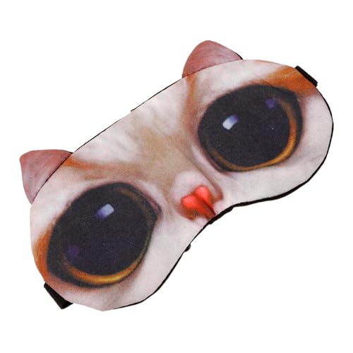 ノーブランド品 3d動物眼帯 スリーピングマスク スリーピングアイマスク スリープアイマスク アイスリープマスク クリエイティブなスリープマスク アイスバッグ 家庭 学生 キャリコ