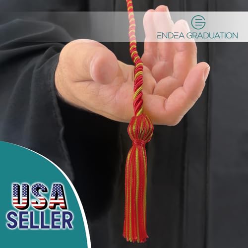 Image of Endea Graduation Single Honor Cord Two-Color (Red /AntiqueGold)