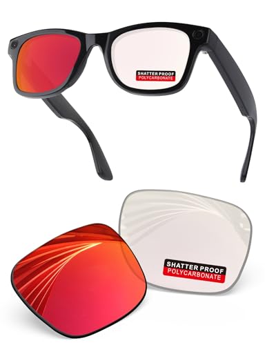 Image of PRO+ Polycarbonate Replacement Lenses Compatible with Ray-Ban Meta Wayfarer RW4006 & Gen 2 RW4012 50mm Sunglasses