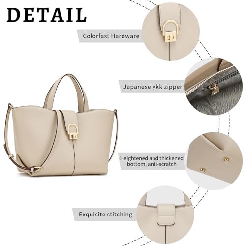 Bolso de mano top handle de cuero para mujer miniatura 4