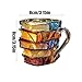 Imagen de Taza Sabia, 300ML Graciosa Taza Libros Apilados