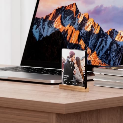 Miniatura 3 de Coiisovd Imán De Nevera Personalizado Con Música Y Foto, Reproductor Musical De Spotify Con Portada De Álbum Magnético Que Puede Reproducir Canciones, Regalo Para Cumpleaños Navidad San Valentín