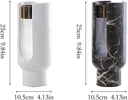 candle-holder Marble Candle Holder Simple Modern Living Room Dining Table Lamp Luxury Furnishings Home Decoration Stainless Steel Candle Drag candlestick(B)