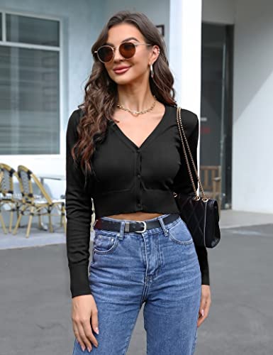 Coprispalle Donna Cardigan Maniche Lunghe Corto