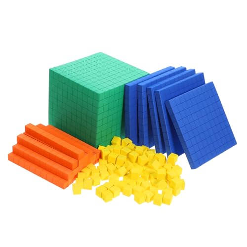 HONITANO Cubos Matemáticos Plásticos Educativos Modelo Decimal EVA Didáctico para Niñas Enseñanza Primaria Apoyo Escolar
