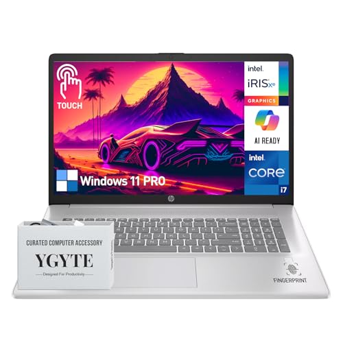 HP 17 Inch Laptop Touchscreen Computer, 17.3' HD+ Touch...