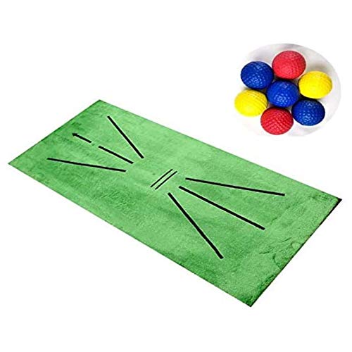 image for Dheera Golf Training Mat, Swing Detection Batting Mini Golf Practice T
