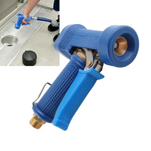 Ausla Pistola Rociadora para Manguera de Jardín de Alta Presión con Fuelle Azul para Riego