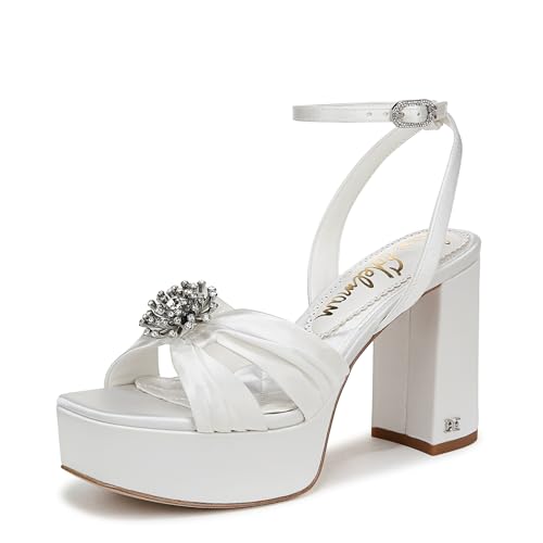 Sandales Janelle Sam Edelman confortables sans douleur talon blanc 38.5