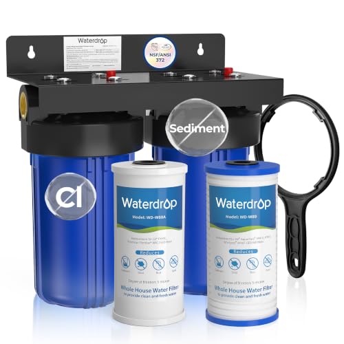 Waterdrop WHF21-PG 2-Stage Whole House Water Filter System, ...