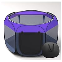Floving Tragbares faltbares Haustier-Laufkatze Innen- / im Freiengebrauch -6 Verkleidung, wasserdicht (Lila, M, 6-Jan)