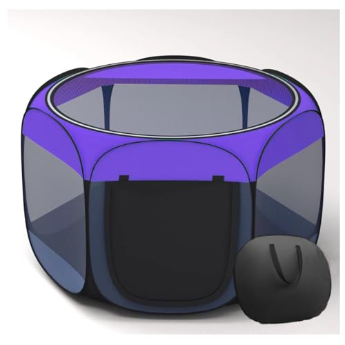 Floving Tragbares faltbares Haustier-Laufkatze Innen- / im Freiengebrauch -6 Verkleidung, wasserdicht (Lila, M, 6-Jan)